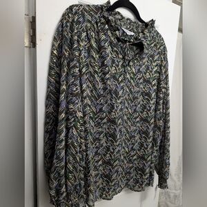 Multicolor Patterned Women's Top